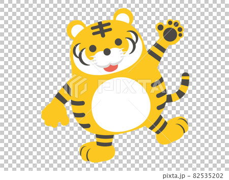 虎のキャラクターのベクターイラスト （歓迎） 82535202