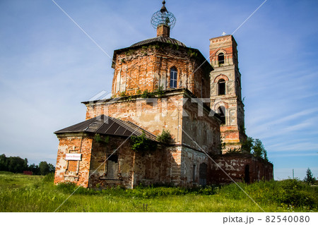Restoration of an abandoned Christian church. 82540080