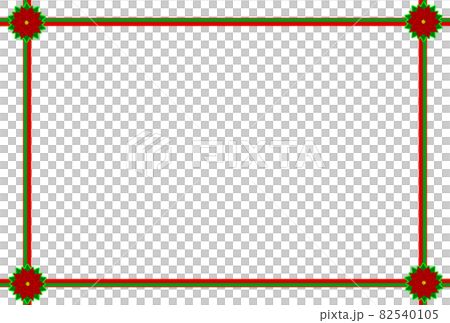 聖誕相框相框-絲帶紅邊-5葉紅花-綠邊(明信片比例)問候語 聖誕相框相框-絲帶紅邊-5葉紅花-綠邊(明信片比例)問候語 82540105