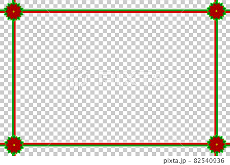 聖誕相框相框-絲帶白邊模糊-5葉紅花-綠邊(明信片比例)問候語 聖誕相框相框-絲帶白邊模糊-5葉紅花-綠邊(明信片比例)問候語 82540936