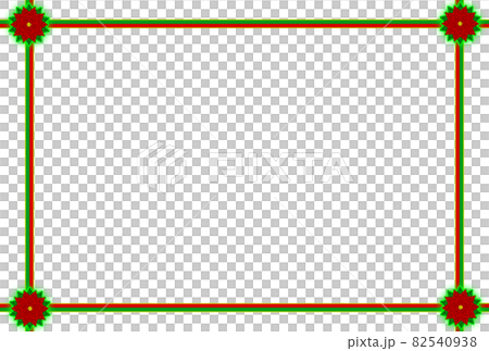 聖誕相框-絲帶黃邊-5葉紅花-綠邊模糊(明信片比例)問候語 聖誕相框-絲帶黃邊-5葉紅花-綠邊模糊(明信片比例)問候語 82540938