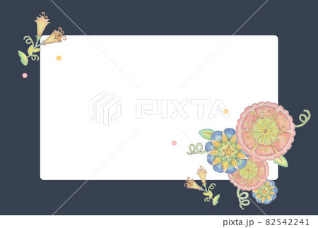 一言メッセージカード 薄黄色 はがきサイズのイラスト素材