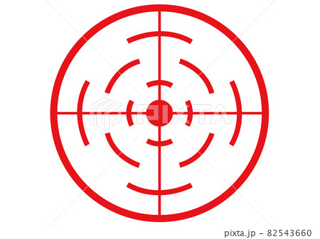 赤ロックオンのイラスト素材