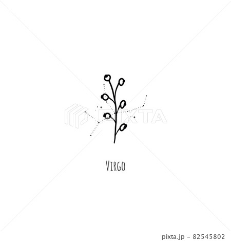 Virgo constellation tattoo on the bicep