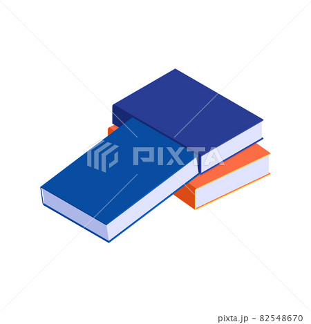 Books Isometric Illustration 82548670