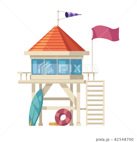 Lifeguard Tower Icon 82548700