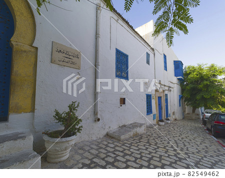 チュニジア 朝のシディブサイド / Sidi Bou Said, Tunisia チュニジア 朝のシディブサイド / Sidi Bou Said, Tunisia 82549462