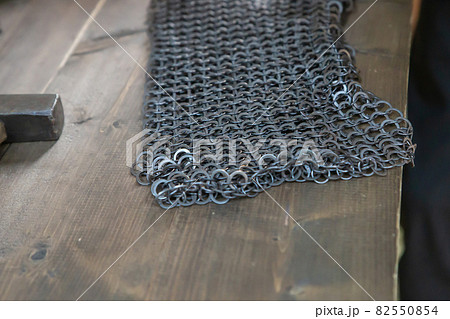 chain mail from rings traditional warrior protection, sleeve part of ammunition chain mail from rings traditional warrior protection, sleeve part of ammunition 82550854