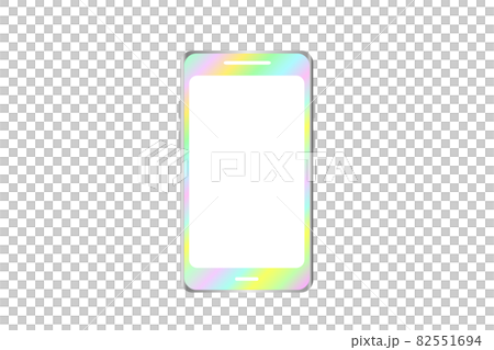 Illustration of a pastel-colored smartphone. Illustration of a pastel-colored smartphone. 82551694
