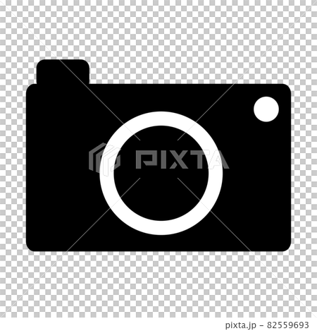 カメラのアイコンのイラスト素材