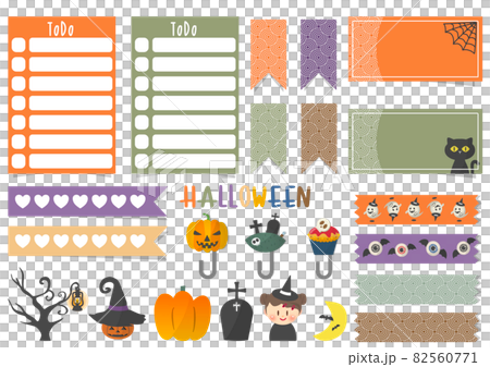 Halloween sticker set ,ハロウィンステッカーセット 82560771