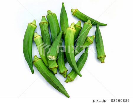 Raw okra or ladyfingers Raw okra or ladyfingers 82560885