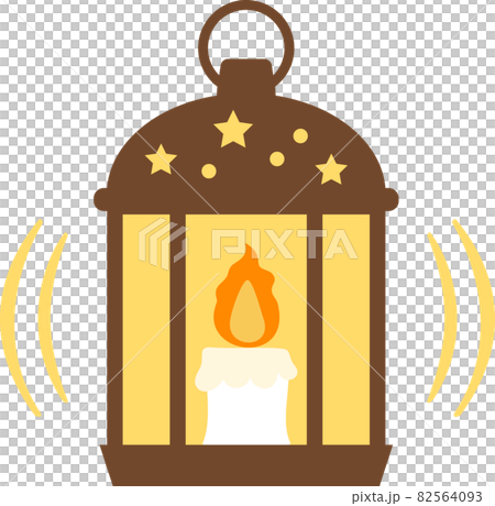 A candle lantern that lit a fire 82564093