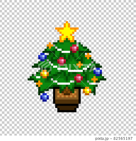 transparent christmas tree pixel