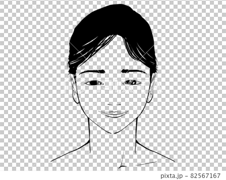 Beautiful face (décolletage) - Stock Illustration [82567167] - PIXTA