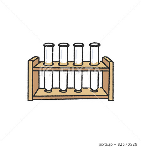 Vector hand drawn illustration of test tubes for chemical scientific  laboratory isolated on white background. Sketch of medical equipment,  glassware for laboratory. Stock Vector by ©Sabelskaya 498397534