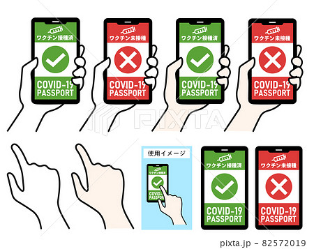 ワクチンパスポートアプリの端末画面 82572019