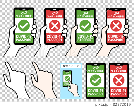 ワクチンパスポートアプリの端末画面 82572019