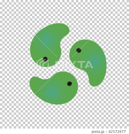 緑の勾玉のサークル 2 イラスト 82572677
