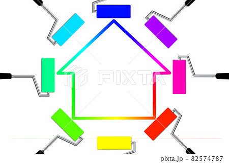住宅の外壁塗装工事 イメージ 住宅の外壁塗装工事 イメージ 82574787