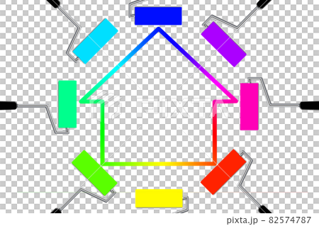 住宅の外壁塗装工事 イメージ 住宅の外壁塗装工事 イメージ 82574787