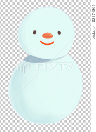 手書き風の雪だるまのイラストのイラスト素材 手書き風の雪だるまのイラストのイラスト素材