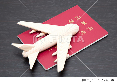 旅券と旅客機 82576130