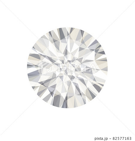 キラキラと光るダイヤモンドのイラスト 白背景 ベクター 切り抜き のイラスト素材