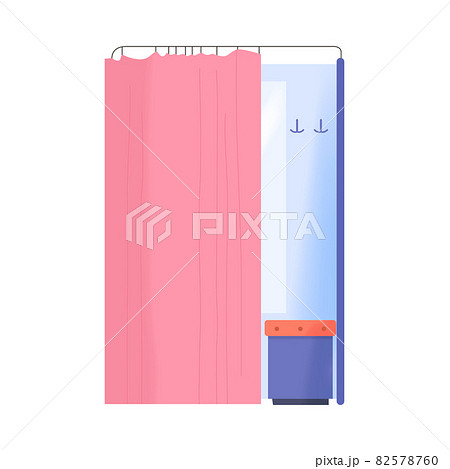 Flat Dressing Room Illustration Flat Dressing Room Illustration 82578760