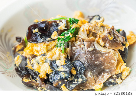 キクラゲとしめじの卵あんかけ 82580138