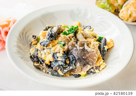 キクラゲとしめじの卵あんかけ 82580139
