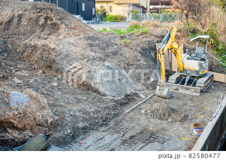造成中の写真。建築現場のイメージ。 造成中の写真。建築現場のイメージ。 82580477