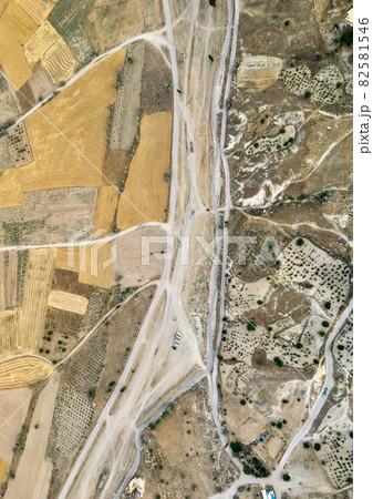 Famous hotair balloons at Kapadokya. View from the cabin in the air 82581546