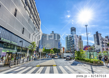 東京都大田区の都市風景　蒲田駅前 82587018