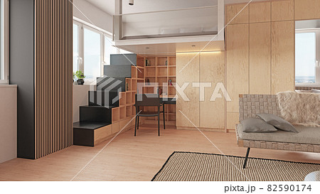 compact apartment design concept 82590174