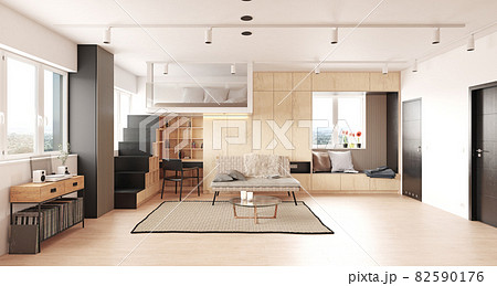 compact apartment design concept 82590176