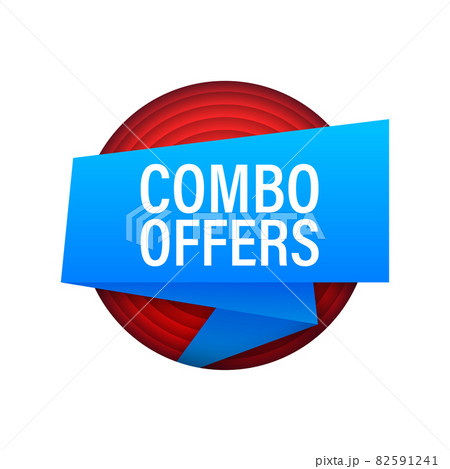 Combo offers. Banner with combo offers isolated on white background. Web design. Vector stock illustration. Combo offers. Banner with combo offers isolated on white background. Web design. Vector stock illustration. 82591241