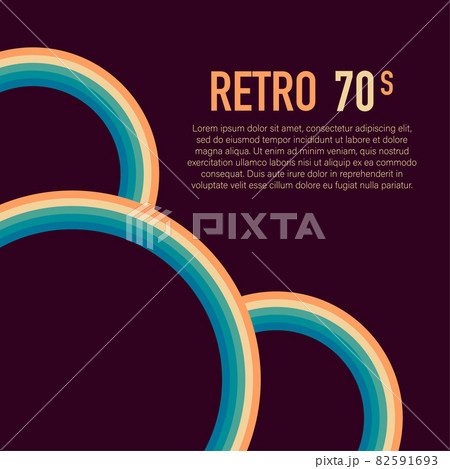 70s, 1970 abstract vector stock retro lines background. Vector illustration 70s, 1970 abstract vector stock retro lines background. Vector illustration 82591693