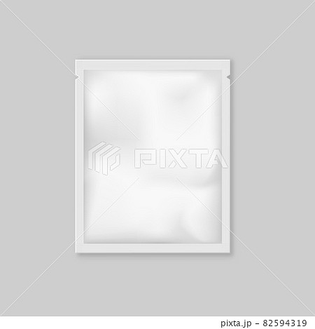 White tea bag and spices template mockup. Stick paper food container for snacks 82594319