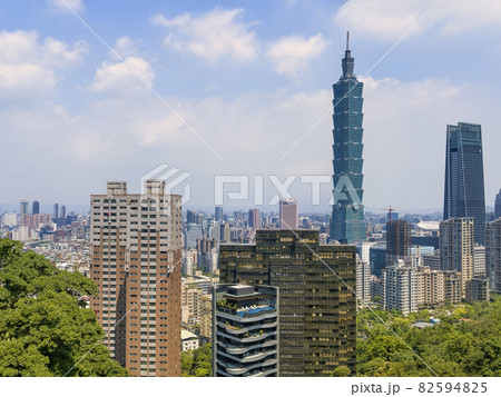 台湾 台北101 Taipei 101 from Elephant mountain, Taipei 台湾 台北101 Taipei 101 from Elephant mountain, Taipei 82594825