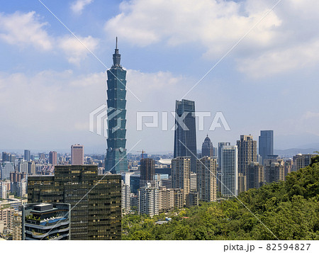 台湾 台北101 Taipei 101 from Elephant mountain, Taipei 台湾 台北101 Taipei 101 from Elephant mountain, Taipei 82594827