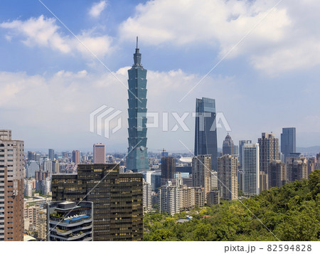 台湾 台北101 Taipei 101 from Elephant mountain, Taipei 82594828