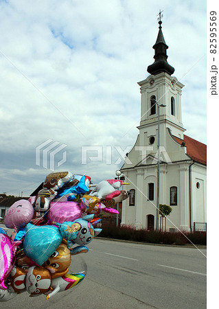 Fair 'kirvaj' on St. Matthew feast, Stitar, Slavonia, Croatia Fair 'kirvaj' on St. Matthew feast, Stitar, Slavonia, Croatia 82595569
