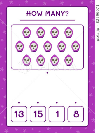 How Many Ghost Game For Children Vector のイラスト素材