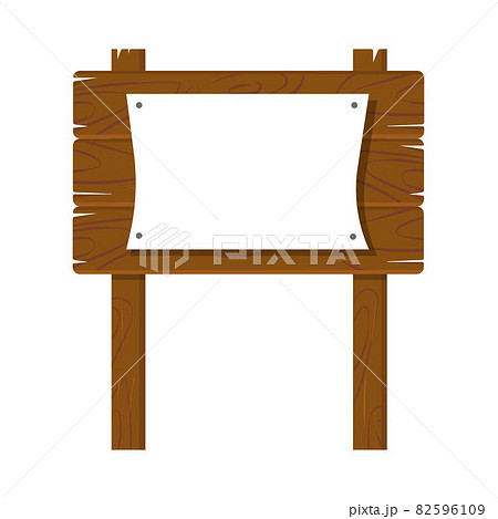Wooden plaque made of dark brown oak with paper Wooden plaque made of dark brown oak with paper 82596109