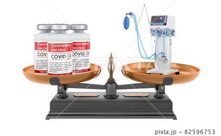 Vaccination or medical ventilator, concept. 3D rendering 82596753