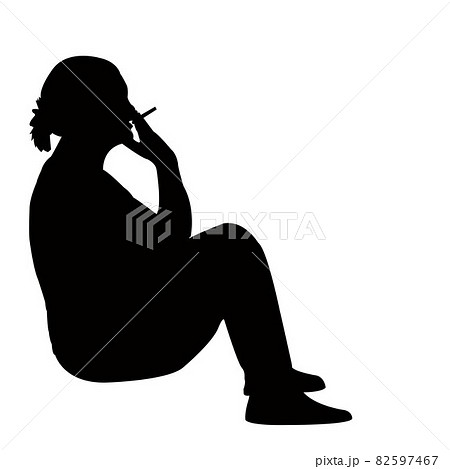 a woman body silhouette vector 82597467