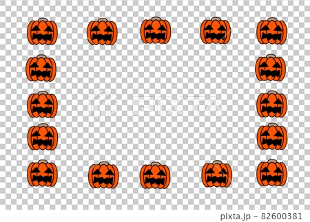 Halloween Jack O Lantern Decorative Frame Square 82600381