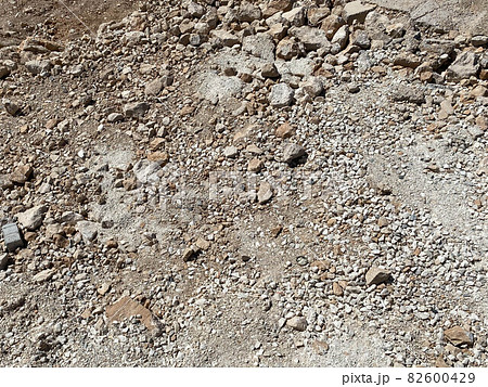 Texture of yellow desert empty land with sand and stones. The background Texture of yellow desert empty land with sand and stones. The background 82600429