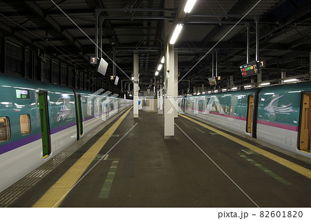 東北新幹線 盛岡駅ホームにて 東北新幹線 盛岡駅ホームにて 82601820